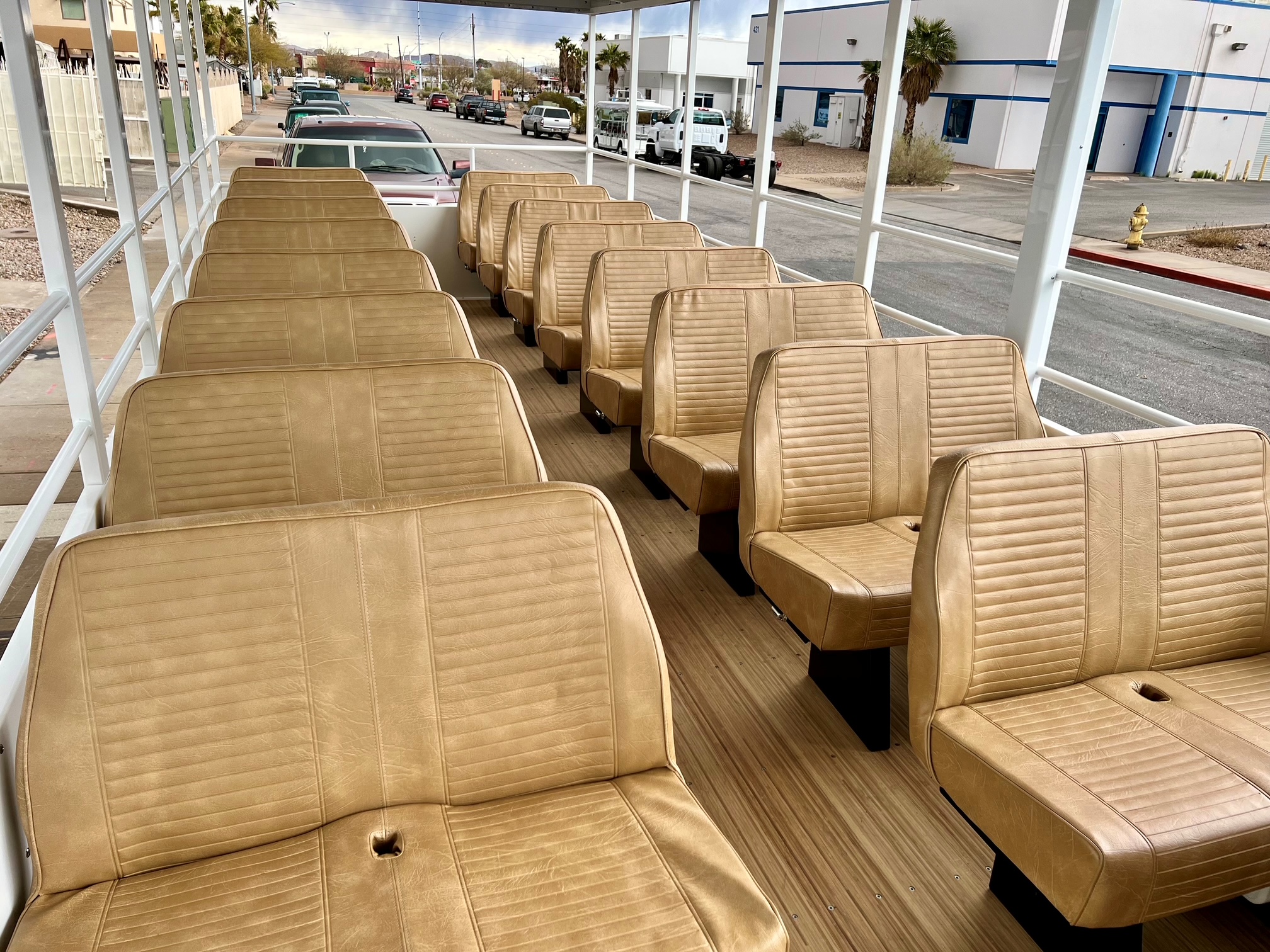 Tram seating interior